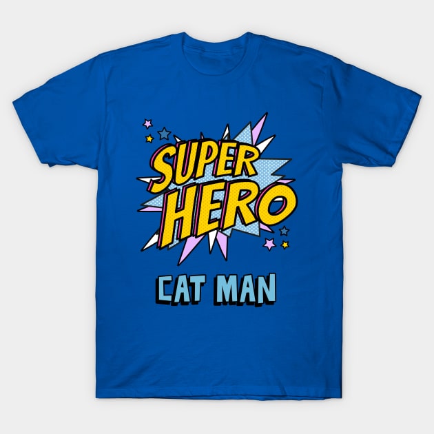 Super Hero Cat Man T-Shirt by leBoosh-Designs